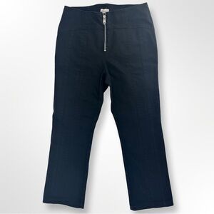 Cinq a Sept Flare Flared Cropped Loren Stretch Black High Rise Jeans 4